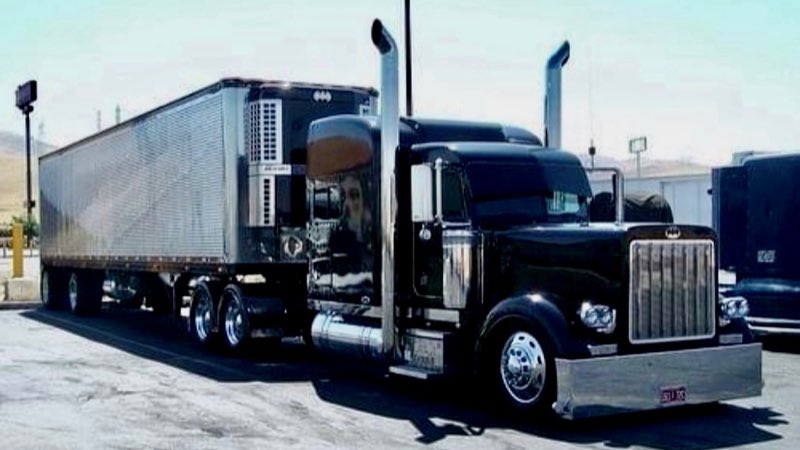 Semi-truck and trailer serviced by Florida Truck Tires